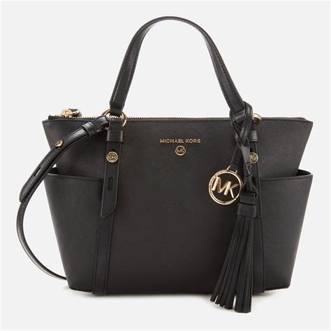 michael kors nomad small convertible top zip leather tote|Michael Kors Nomad Small Convertible Top Zip Black Leather .